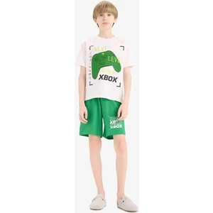 Erkek Çocuk Xbox Pijama Takımı Kısa Kollu Üst Beli Lastikli Şort E0345A825HS