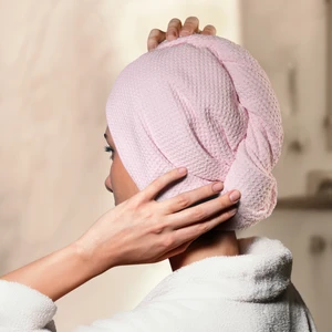 Mikrofiber Saç Bonesi Pembe