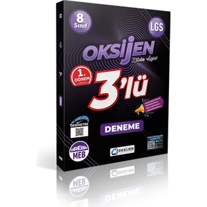 Oksijen Yayınları Oksijen Lgs 8.sınıf 1.dönem 3'lü Deneme