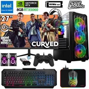 XSR1126 I5 14400F 32GB Ddr5 Ram 2tb M.2 Nvme SSD 8gb RTX5060 27" 180Hz Oyuncu Bilgisayarı