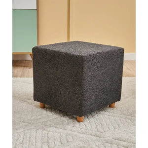 Ranma Ahşap Ayaklı Puf - Antrasit - Bakır