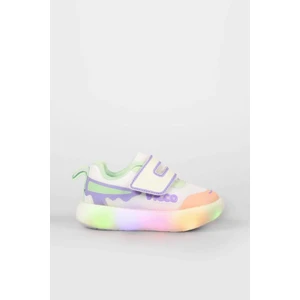 346.25Y.161 Beyaz-Lıla Işıklı Çocuk Spor Ayakkabı