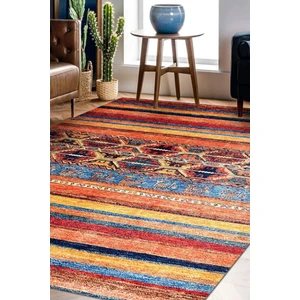 Kapadokya Dijital Baskı Şönil Halı | Kaymaz Tabanlı, Yıkanabilir, Toz Tutmaz, Modern Klasik Stil