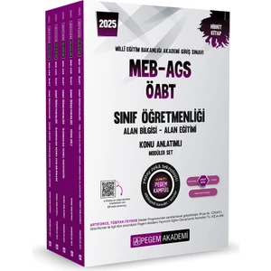 Pegem Akademi Yayıncılık 2025 MEB - AGS-ÖABT Sınıf Öğretmenliği Konu Anlatımlı Set 5 Kitap