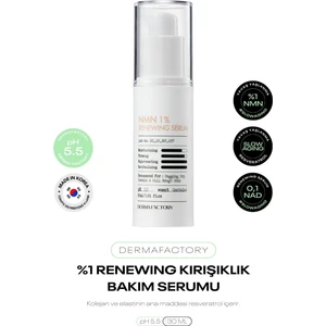 Resveratrol, Nmn ve Nad Içeren  Serum Derma Factory Renewing Serum