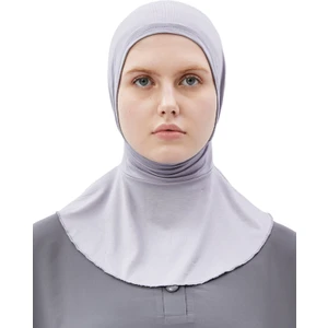 Al-Tobeh Kadın Tesettür Pratik Boyunluklu Hijab - Sporcu Bone - Gri