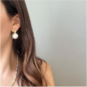 Çelik Inci Top Küpe