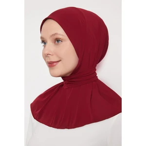 Bordo Pratik Spor Çıtçıt Şal Bone