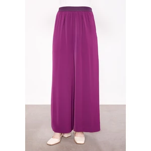 Mor Bol Paça Beli Lastik Pantolon