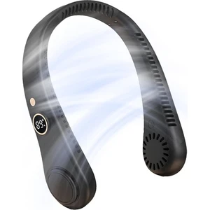 Şarjlı Boyun Vantilatör Taşınabilir, Yapraksız Boyun Fan Serinletici ,Kişisel , 3 Hız Kademeli