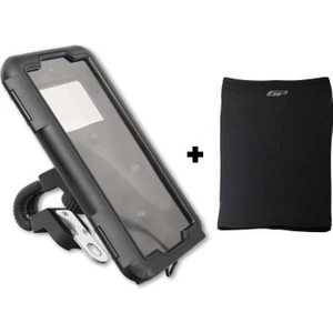Gp Kompozit TTR03 Universal Su Geçirmez Plastik Telefon tutucu siyah (1 Adet Boyunluk Buff Hediye)