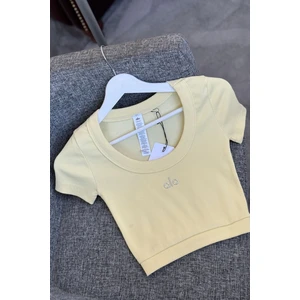 Geniş Yaka Kaşkorse Body- Sarı