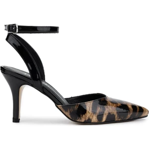 Tamer Tanca Kadın Vegan Leopar Topuklu Ayakkabı 828 8499 Bn Ayk Y25 Leopar