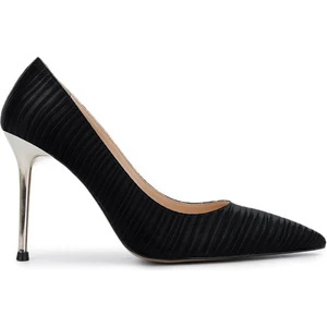 Tamer Tanca Kadın Vegan Siyah Topuklu Ayakkabı 886 2005 Bn Ayk Y25 Sıyah