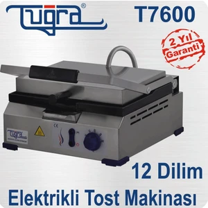 Elektirikli Tuğra Tost Makinası 12 Dilim