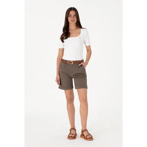 U.s. Polo Assn. Kadın Vizon Şort / Bermuda 50309125-VR052