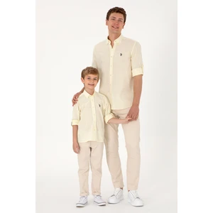 U.S. Polo Assn. Erkek Limon Gömlek Basic 50306285-VR035
