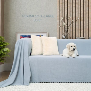 Latuda Concept Kaymaz Koltuk Örtüsü Çift Taraflı Mikrofiber Şönil 175X350 cm XLARGE- Bulut – Kedi Köpek ve Çocuk Dostu