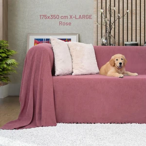 Latuda Concept Kaymaz Koltuk Örtüsü Çift Taraflı Mikrofiber Şönil 175X350 cm XLARGE- Rose – Kedi Köpek ve Çocuk Dostu