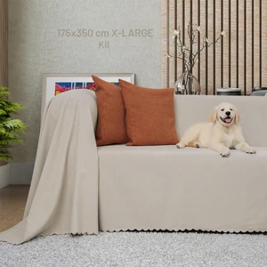 Latuda Concept Kaymaz Koltuk Örtüsü Çift Taraflı Mikrofiber Şönil 175X350 cm XLARGE- Kil – Kedi Köpek ve Çocuk Dostu