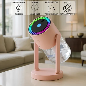 Mio Ah8 Taşınabilir 2000mah Rgb 280ml Hava Nemlendirici Pembe