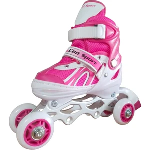 Burak Can Sport Cansport Ayarlanabilir (2+2) Metal Gövde Silikon Teker Işıklı Çocuk Aştırma Pateni