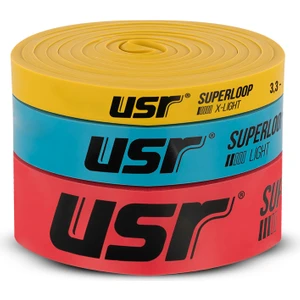 Superloop-3 Egzersiz Lastiği-Loop Band 3 Lü Set