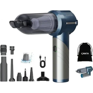 Ahv-02 Kablosuz Taşınabilir Araç Içi El Süpürgesi | 16000PA Güçlü Vakum | 4’ü 1 Arada Çok Amaçlı Temizlik