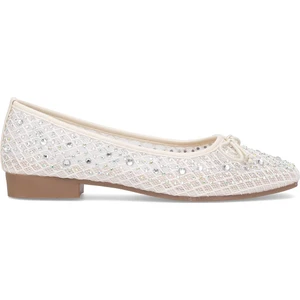 25Y179 Kadın Taşlı Babet Bej