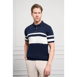  Erkek Lacivert Trend Dynamic Fit Rahat Kesim Polo Yaka T-Shirt