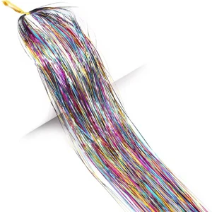 Renkli Tinsel Saç Simli Parlak Saç