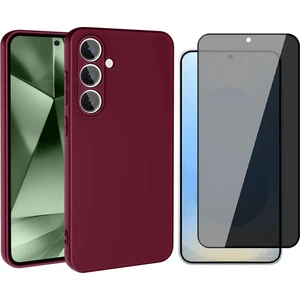 Samsung Galaxy S24 FE Kılıf Zore Mara Lansman Kapak + Hayalet Cam Ekran Koruyucu