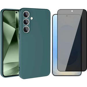 Samsung Galaxy S24 FE Kılıf Zore Mara Lansman Kapak + Hayalet Cam Ekran Koruyucu