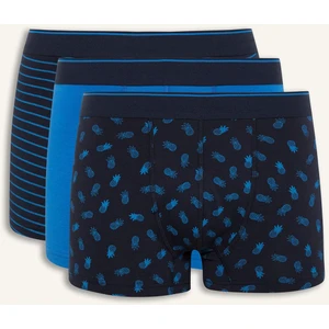 Regular Fit Desenli 3'lü Boxer D9872AX25SP