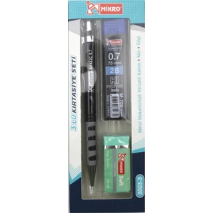 Kırtasiye Okul Seti Versatil 3 Lü  0,7 ( Kalem+Silgi+Uç) MK-3003-3