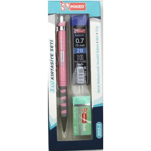 Kırtasiye Okul Seti Versatil 3 Lü  0,7 ( Kalem+Silgi+Uç) MK-3003-3