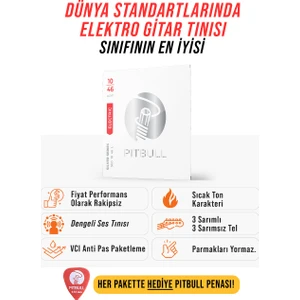 Pitbull Strings Silver Series Seg 10-46 L Takım Tel Elektro Gitar Teli