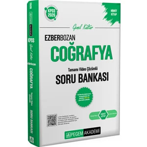Pegem 2026 Kpss Ezberbozan Coğrafya Tamamı Video Çözümlü Soru Bankası Pegem Akademi