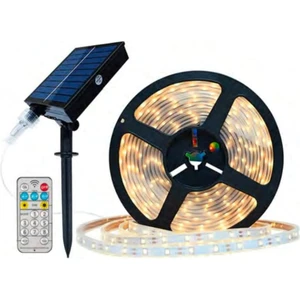 20WATT Güneş Panelli Solar 10 Metre Hortum Şerit LED (Günışığı)