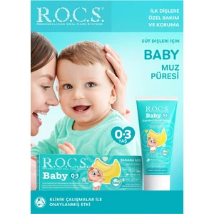 Baby Süt Dişler için  Muz Püresi 0-3 Yaş Diş Macunu 45 ml