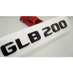 Glb 200 Uyumlu Bagaj Parlak Siyah Abs 3m 3D Yazı Logo