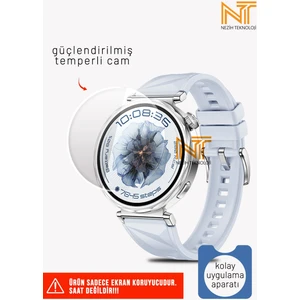 Huawei Watch Gt 5 41MM Uyumlu Kolay Uygulama Aparatlı Temperli Cam Ekran Koruyucu