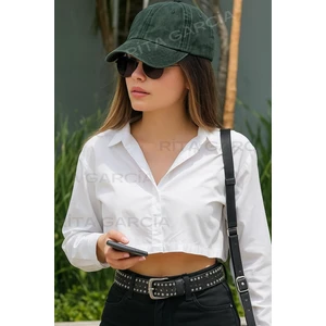 Elif İç Giyim Unisex Yıkamalı Eskitme Yeşil Kep Şapka