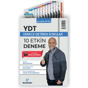 Ydt - Derece Getiren 10 Etkin Deneme - Nurullah Öktem