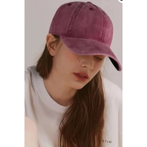 Elif İç Giyim Unisex Yıkamalı Eskitme Bordo Kep Şapka