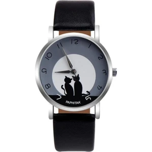 Toz Vintage Siyah Kedili Saat