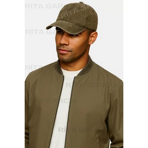 Elif İç Giyim Unisex Yıkamalı Eskitme Kahverengi Kep Şapka