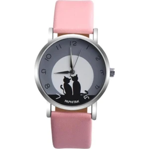 Toz Vintage Pembe Kedili Saat