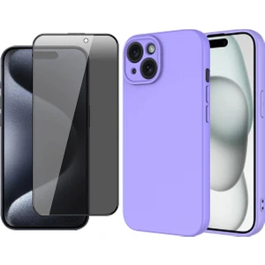 Apple iPhone 15 Kılıf Zore Mara Lansman Kapak + Hayalet Cam Ekran Koruyucu