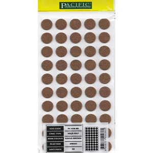 18MM Yapışkanlı Keçe Mobilya Masa Sandalye Parke Zemin Koruyu Kaydırmaz Keçe(50 Li Paket) Gurultu önleyici Zemin Koruyucu